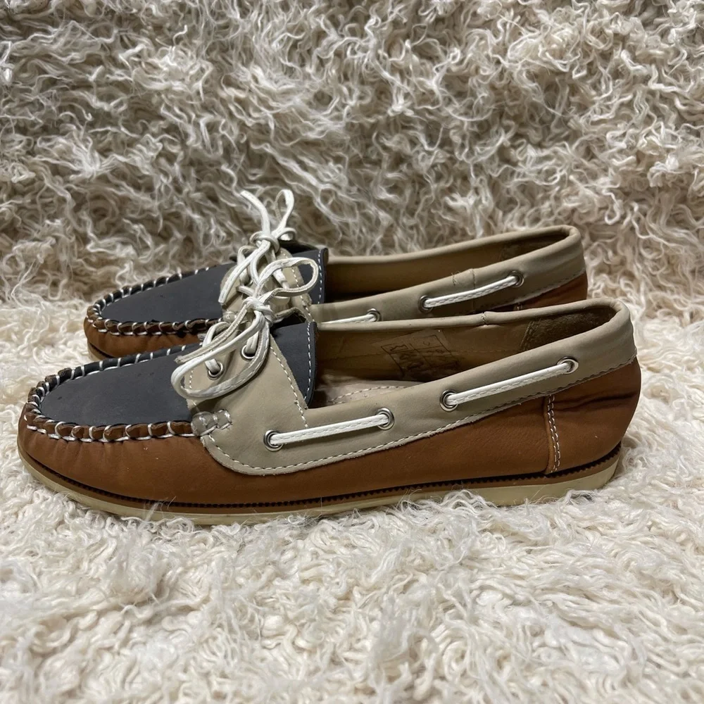 Boys Easy strider leather boat shoes